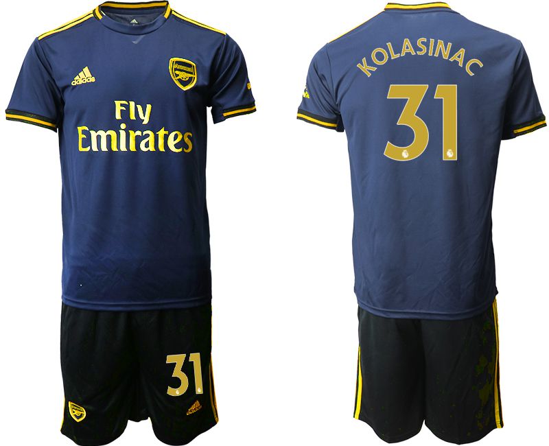 Men 2019-2020 club Arsenal away #31 blue Soccer Jerseys